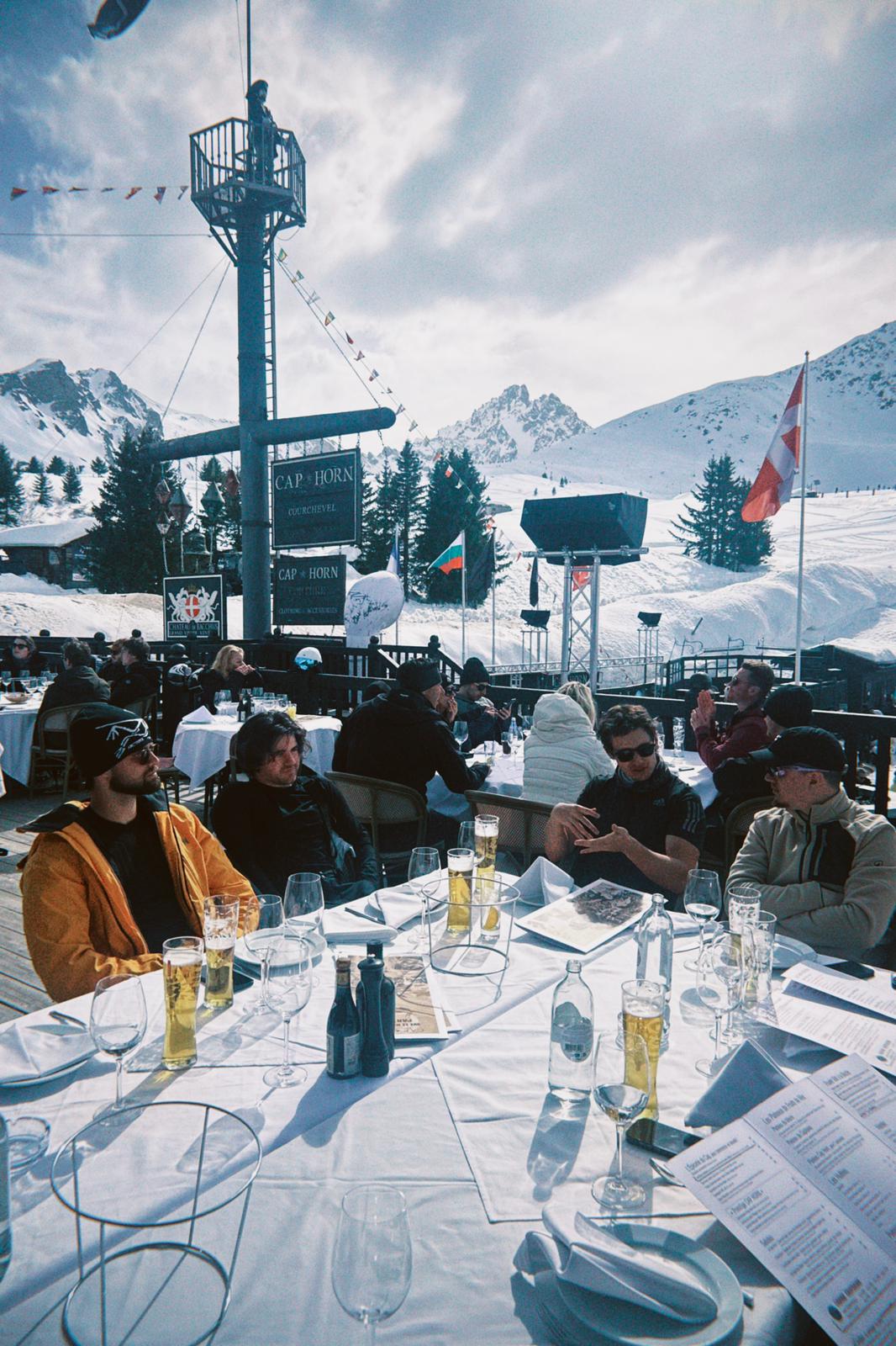 Lunch on the terrace at Cap Horn