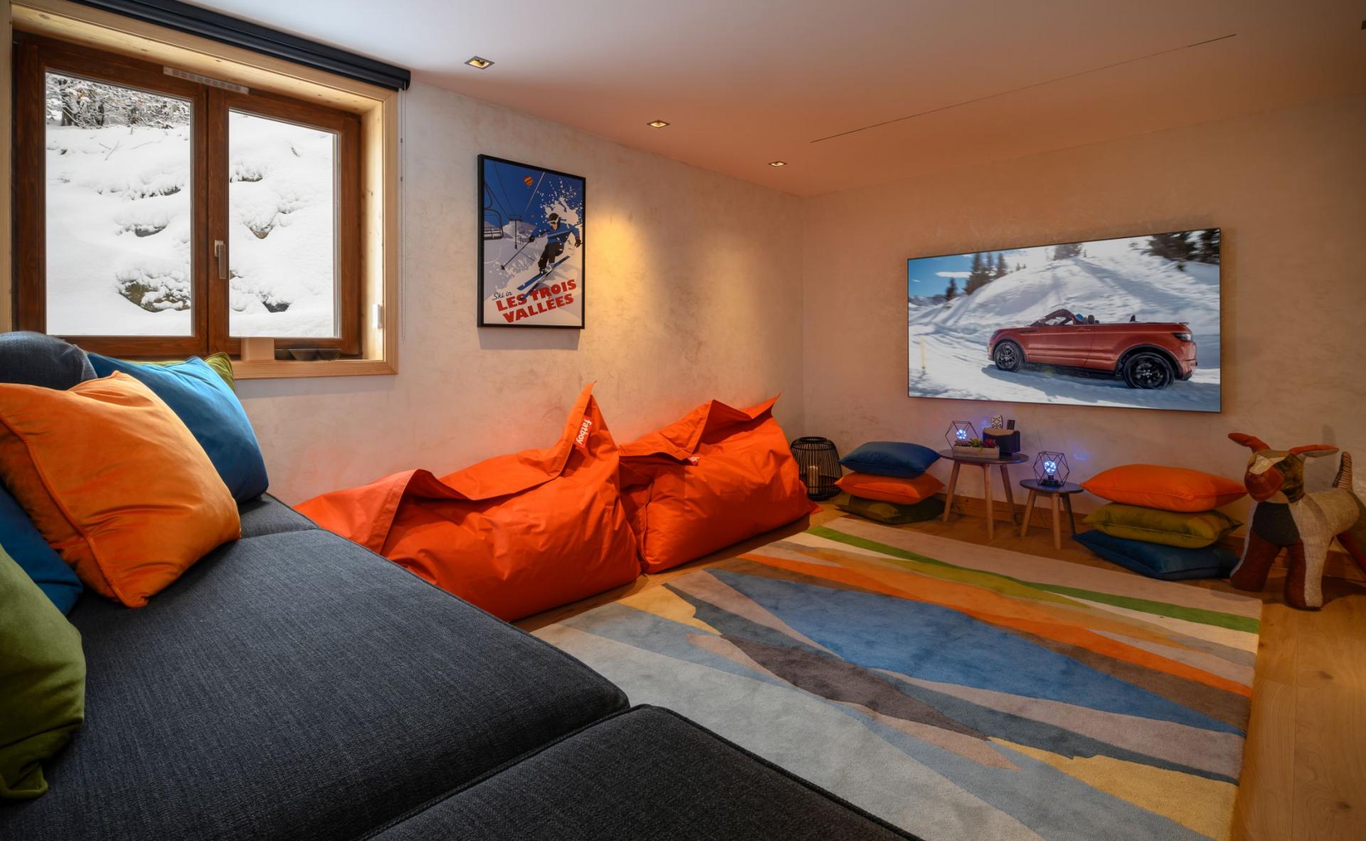 Cinema and games room
