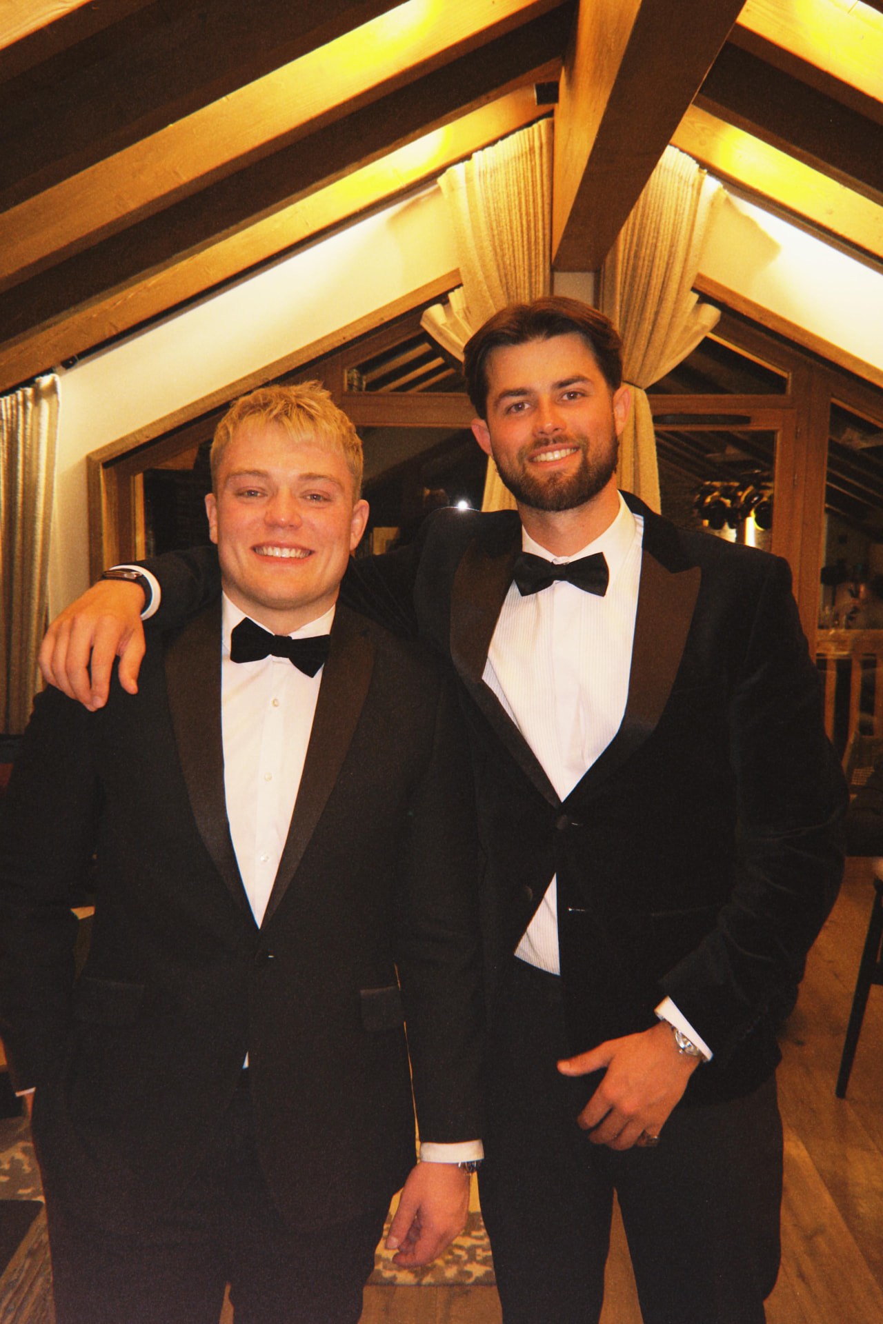Hosts Luis and Cal in black tie at The Cold Front 2026