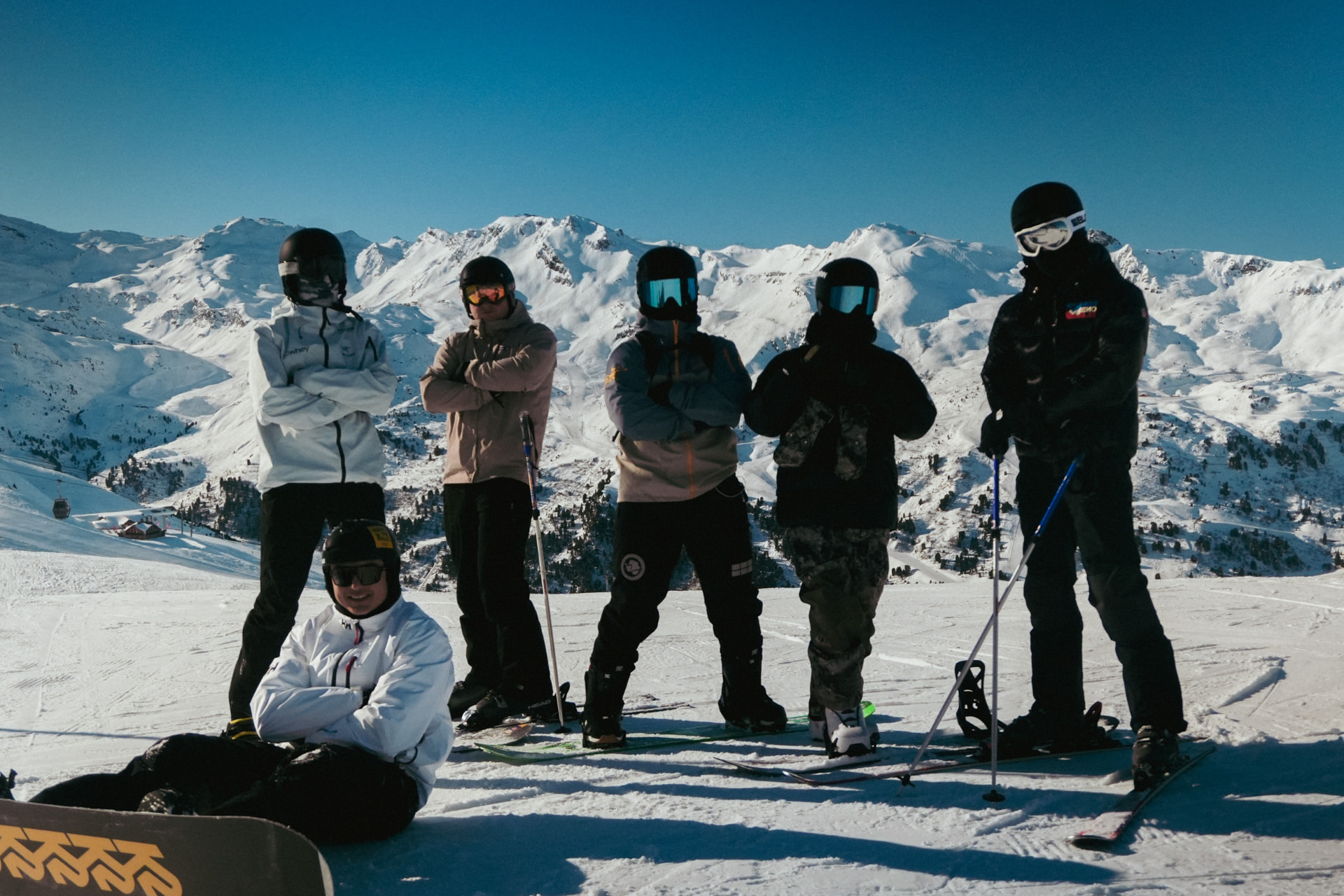 The group on the mountain at The Alpine Affair 2025