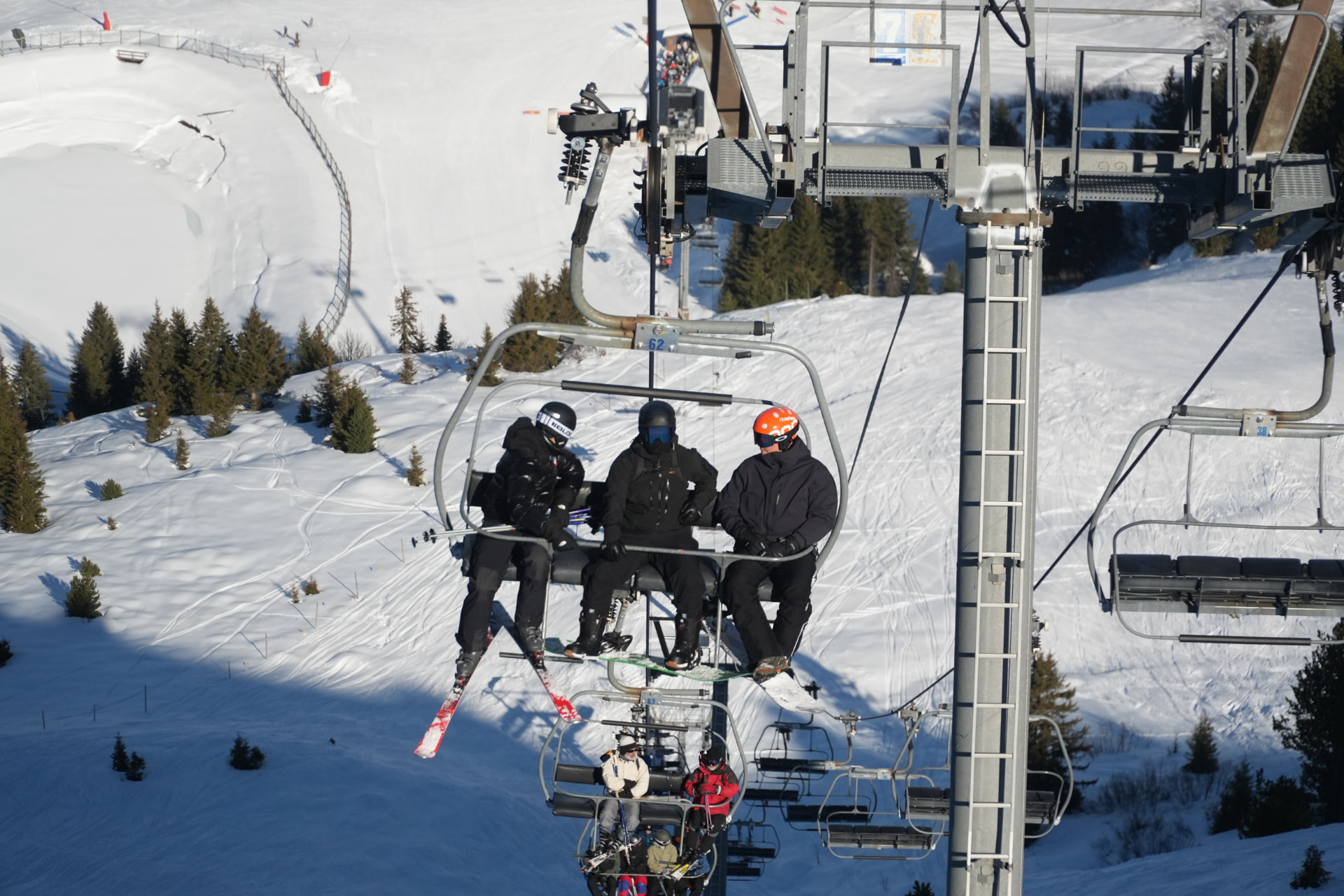 Riding the chairlift at The Alpine Affair 2025