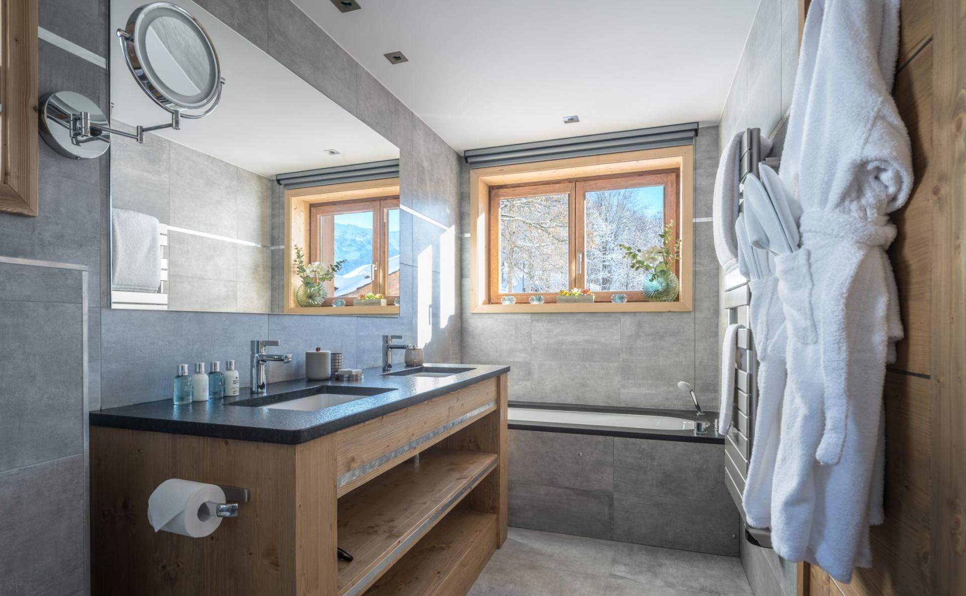 Bathroom with twin basins