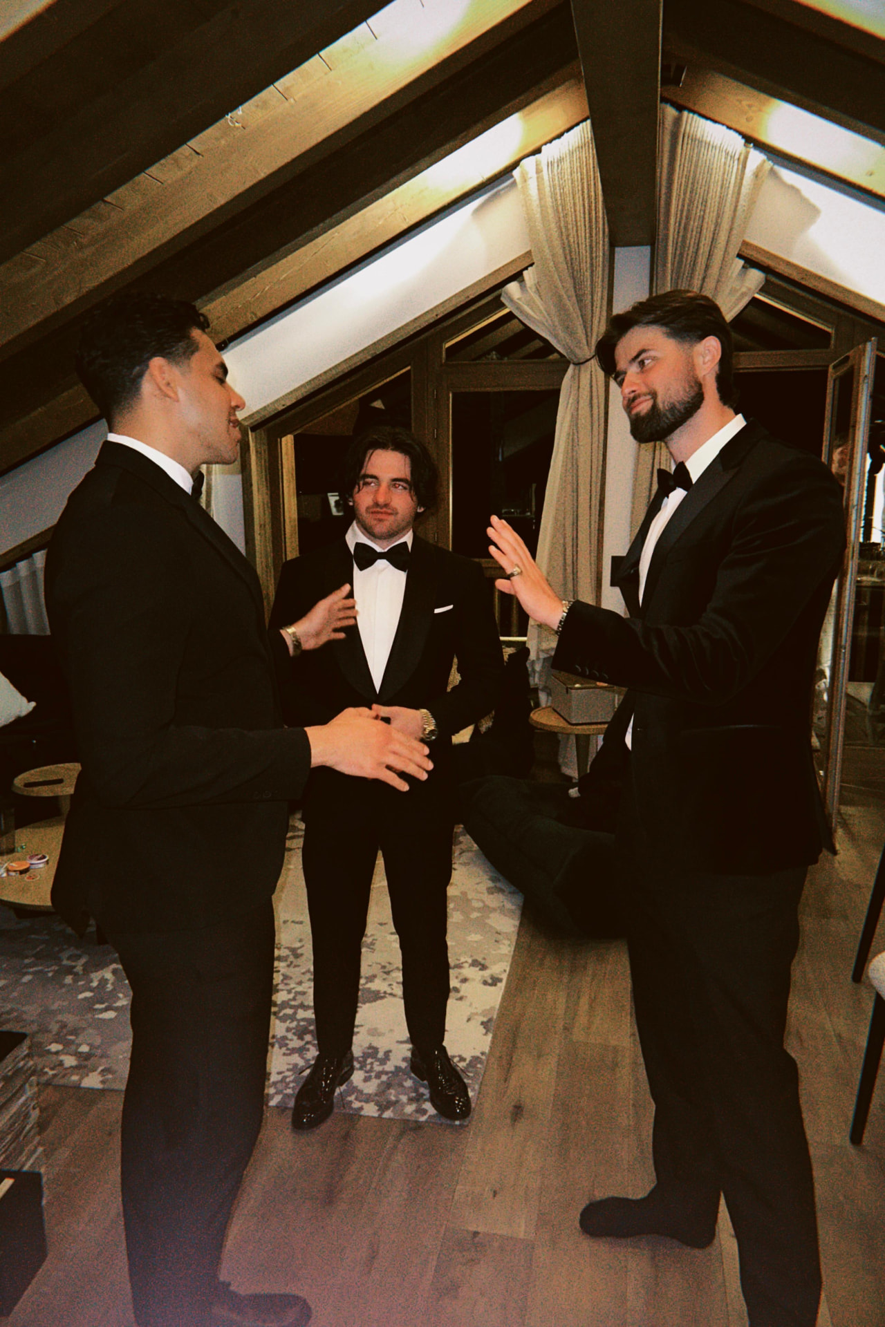 Guests in tuxedos